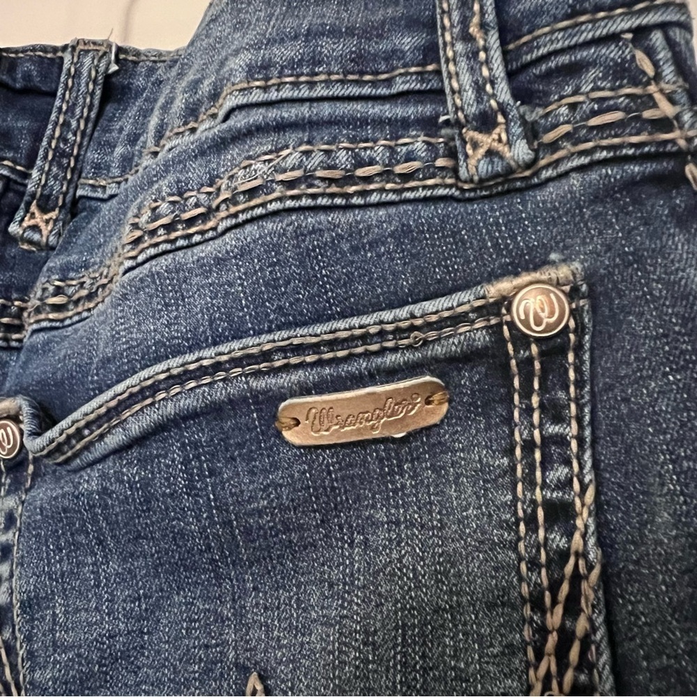 Wrangler Dark Blue Y2K Boot Cut Jeans - Picture 6 of 7